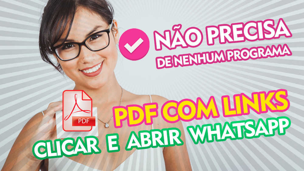 Criar PDF clicável para Cartão de Visitas Virtual com whatsapp sem programa