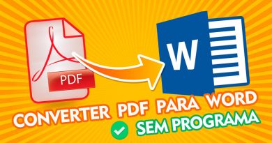 Como converter PDF para Word sem programas