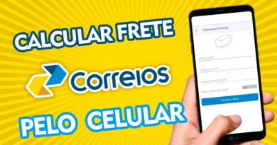 Como calcular o frete dos correios pelo celular