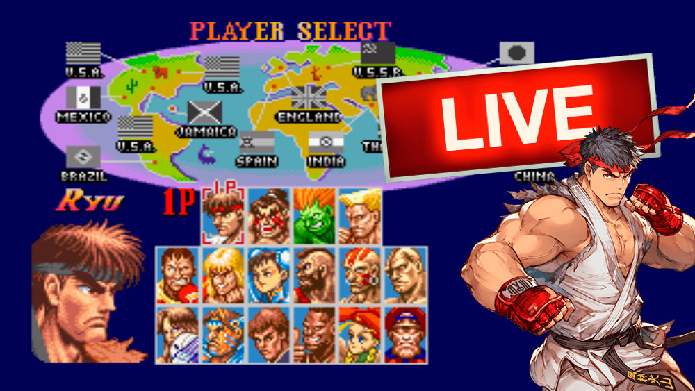 Super Street Fighter II The New Challengers AO VIVO
