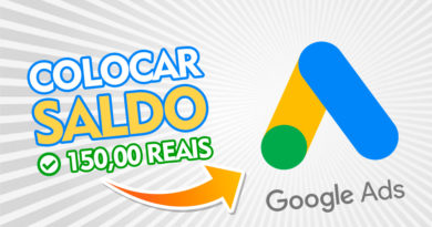 Como colocar saldo no Google Ads