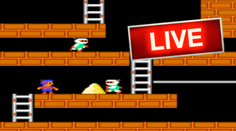 Lode Runner (NES) AO VIVO - Jogos antigos