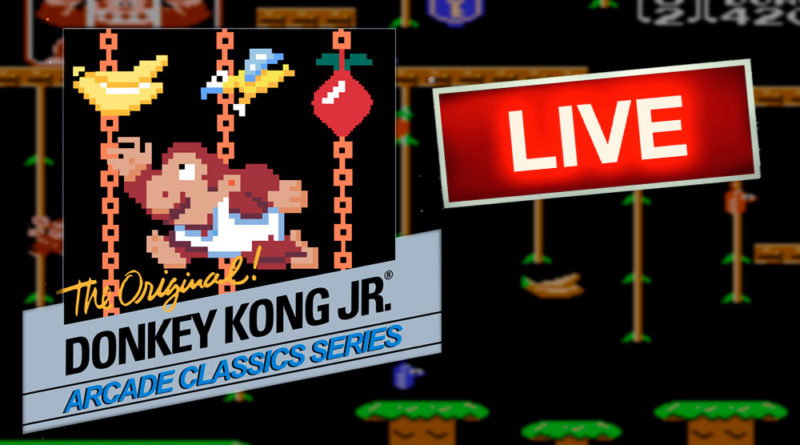 Donkey Kong Jr. (NES) AO VIVO - Jogos antigos