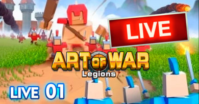 Jogando Art of War Legions AO VIVO no youtube