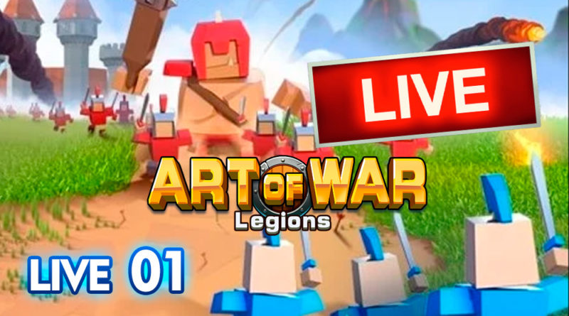 Jogando Art of War Legions AO VIVO no youtube