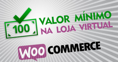 Como colocar valor mínimo de compra na loja virtual Woocommerce Wordpress