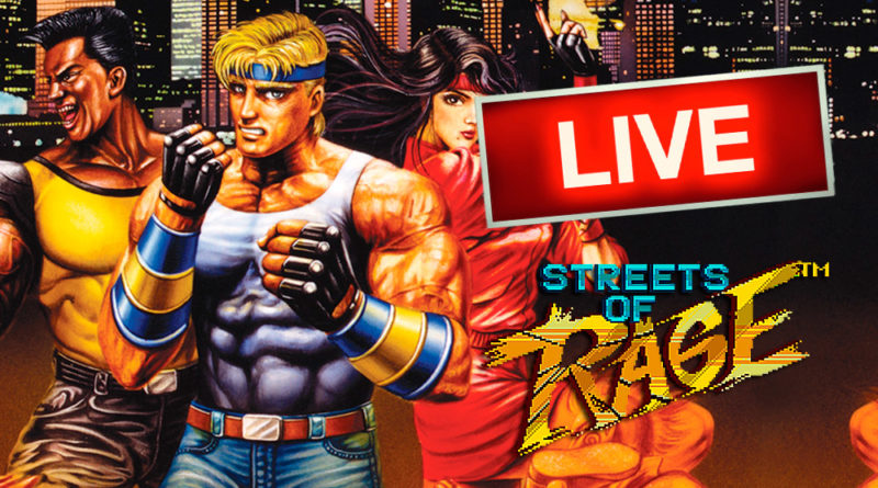 Streets of Rage (Mega Drive) AO VIVO - Jogos antigos