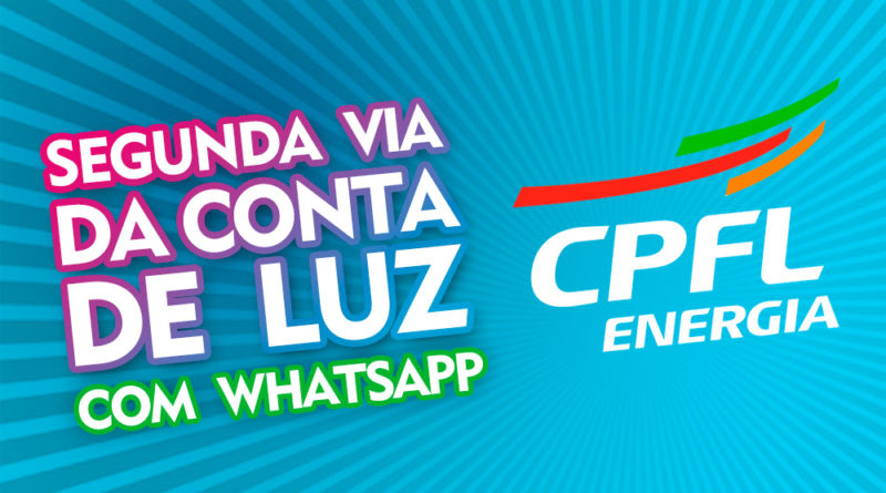 Como gerar segunda via de conta de luz da CPFL pelo Whatsapp