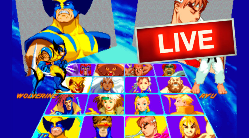X-Men vs. Street Fighter (Arcade) AO VIVO - Jogos antigos