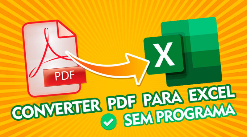 Como transformar PDF em Excel Online