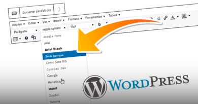 Como alterar a Fonte de um Post no Wordpress