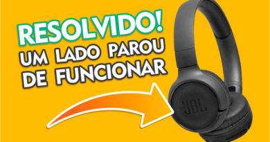 Um lado parou de funcionar no fone JBL Tune 500 BT como arrumar