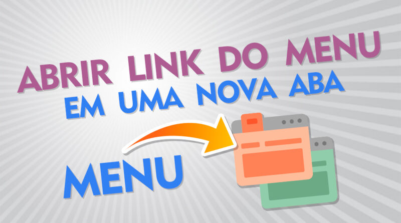 Como abrir link do menu Wordpress em uma nova aba