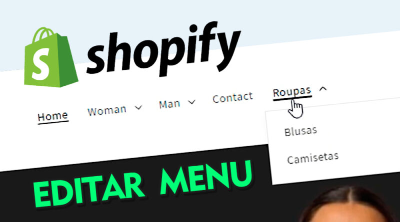 Como Editar Menu e Criar Categorias na Shopify