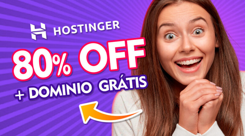 Como Ganhar Desconto na Hostinger - Até 80% OFF + Dominio Grátis