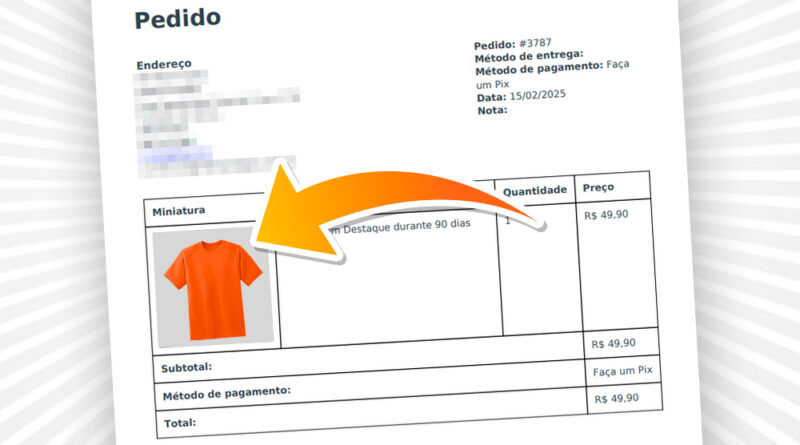 Como imprimir pedidos em PDF com fotos de produtos no Woocommerce Wordpress