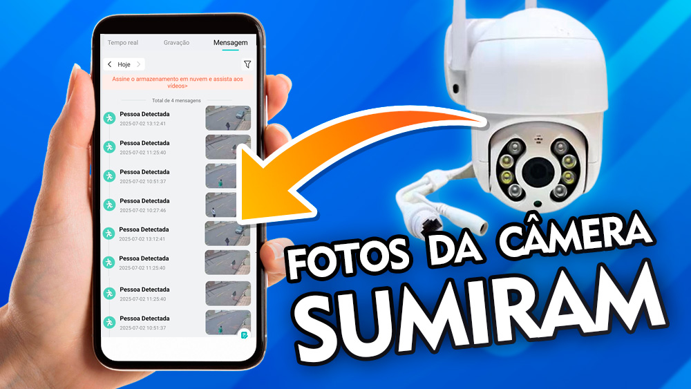 Fotos da Câmera ICSEE Sumiram