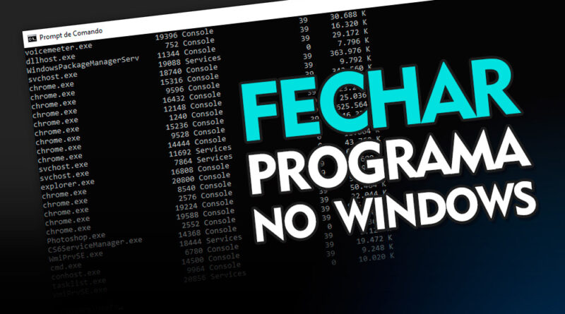 Como fechar um programa travado no Windows